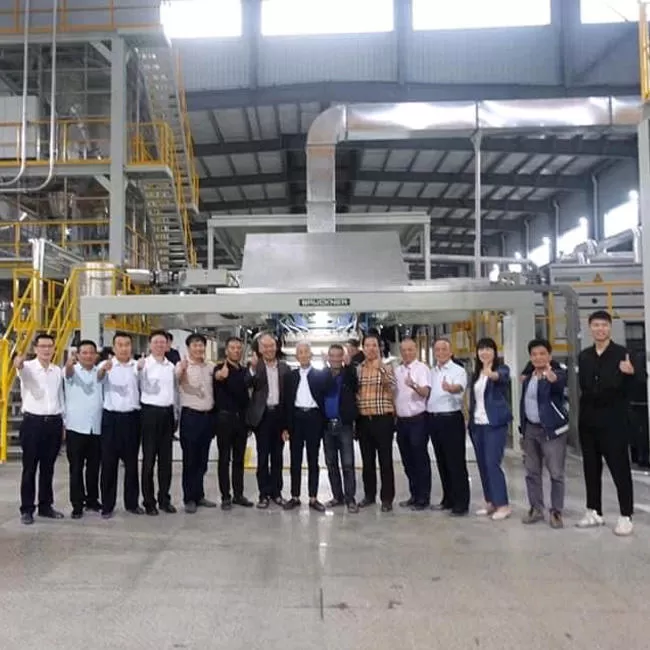 The opening ceremony of BOPP film production line