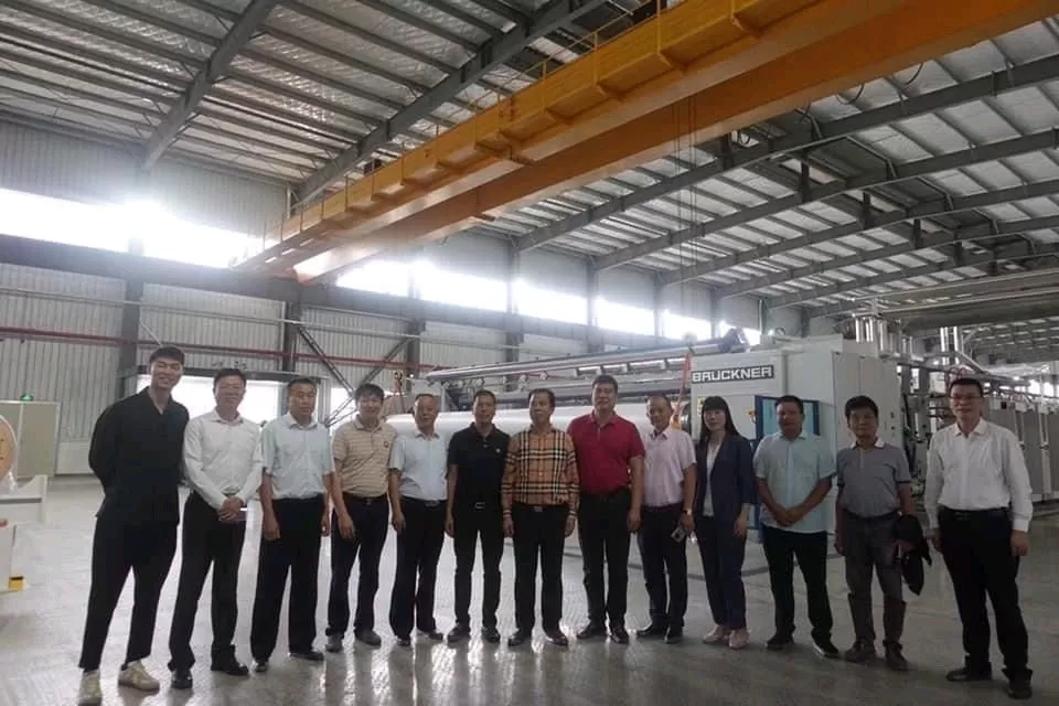 The opening ceremony of BOPP film production line