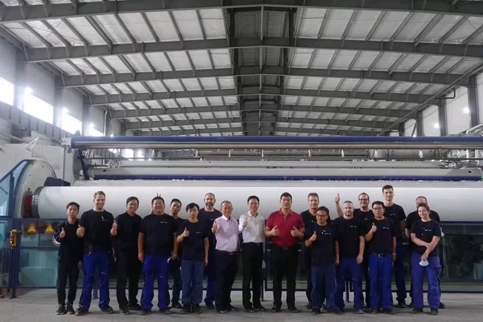 The opening ceremony of BOPP film production line