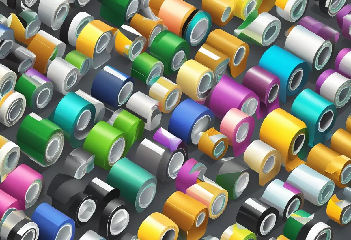 Machines coat and cut PVC film into electrical tape rolls Machines coat and cut PVC film into electrical tape rolls